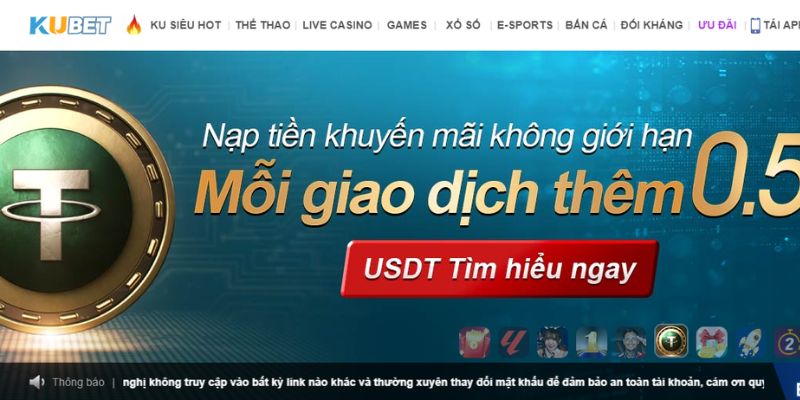 Lý do nạp tiền Kubet